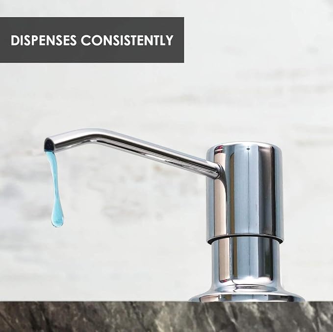Soap Dispenser for Kitchen Sink, Built in Soap Dispenser, Stainless Steel Pump - Image 2