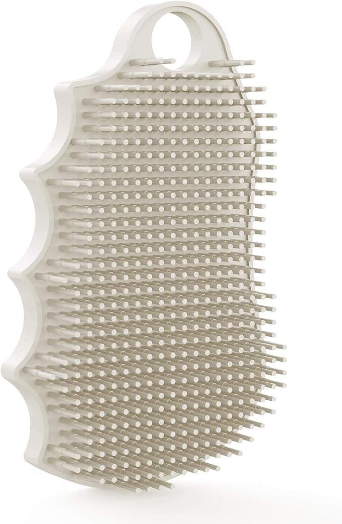 Silicone Body Scrubber Silver-Infused Dual-Sided 3-in-1 by iTokGok