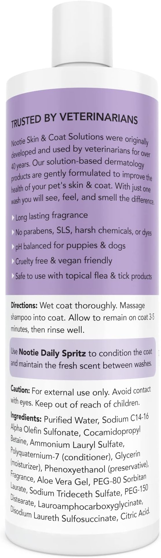 Nootie - Pet Shampoo for Sensitive Skin - Revitalizes Dry Skin & Coat - Natural - Image 4
