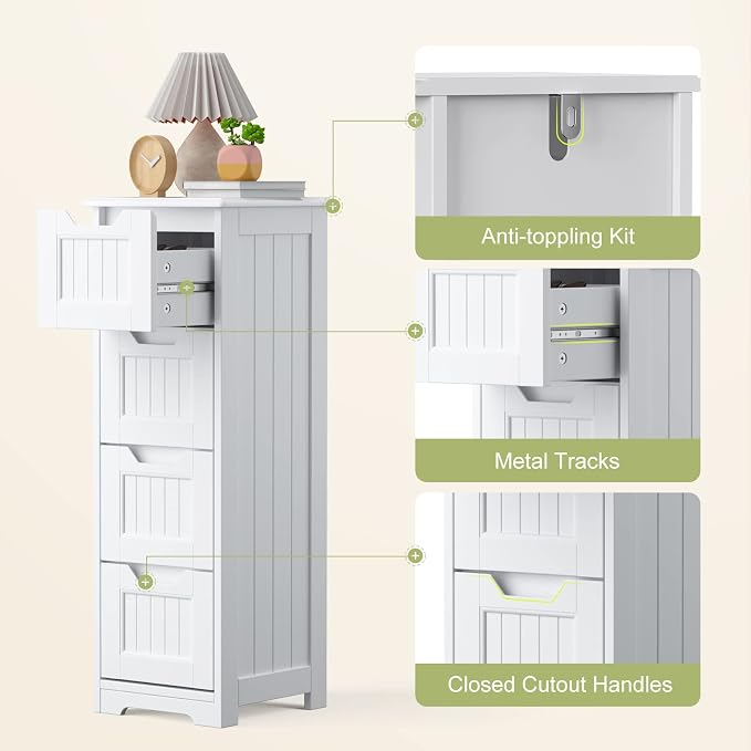 Gizoon 33'' Bathroom Storage Cabinet Freestanding - Image 9