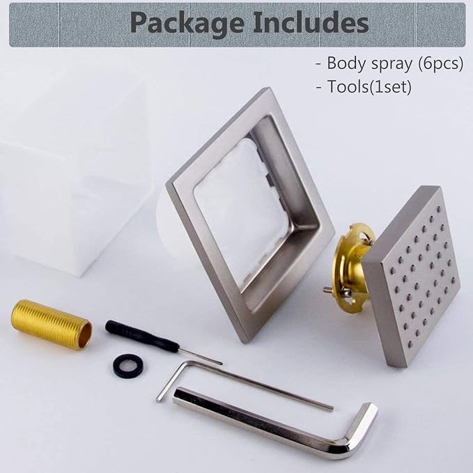 Brushed Nickel Digital Display Shower System - Image 7