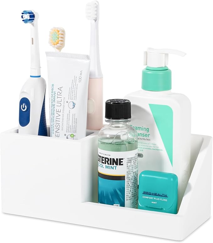 Diatomite Toothbrush Holders for Bathrooms, Quick Dry Electric Tooth Brush and by Heagoale