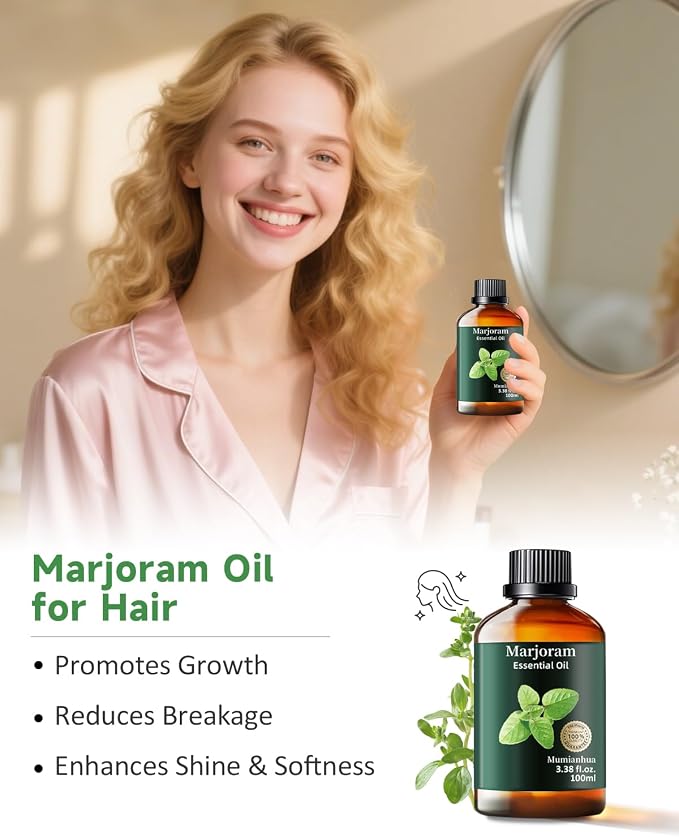 Pure Marjoram Essential Oil, Mumianhua Natural Herbaceous Oil - Image 4