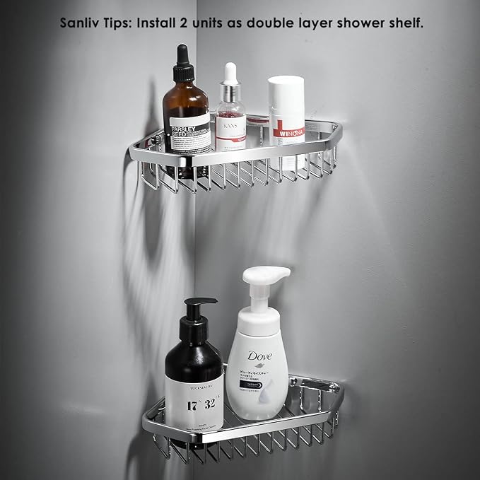 Corner Shower Caddy Basket, Shampoo Holder - Image 6