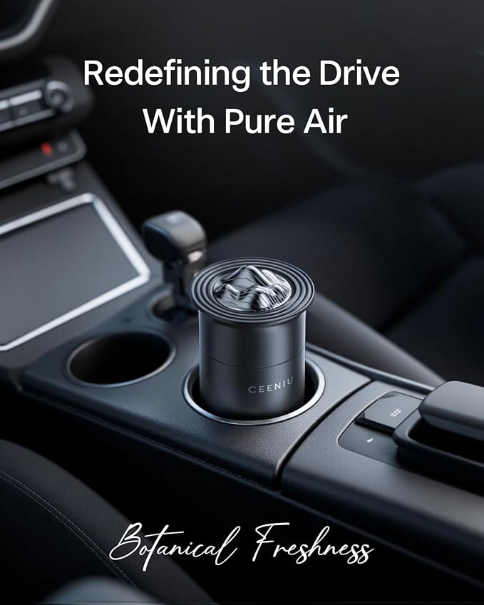 Ceeniu Luxurious Car Air Freshener CF23, Odor Release Gel, 45 oz Large Capacity - Image 2