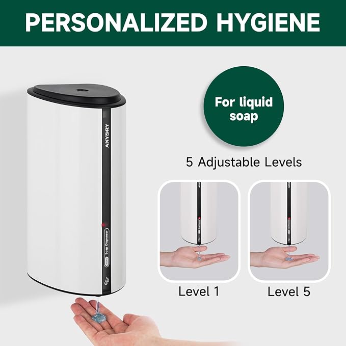 29fl.oz/850ml Commercial Automatic Liquid Soap Dispenser Wall-Mounted Large - Image 3