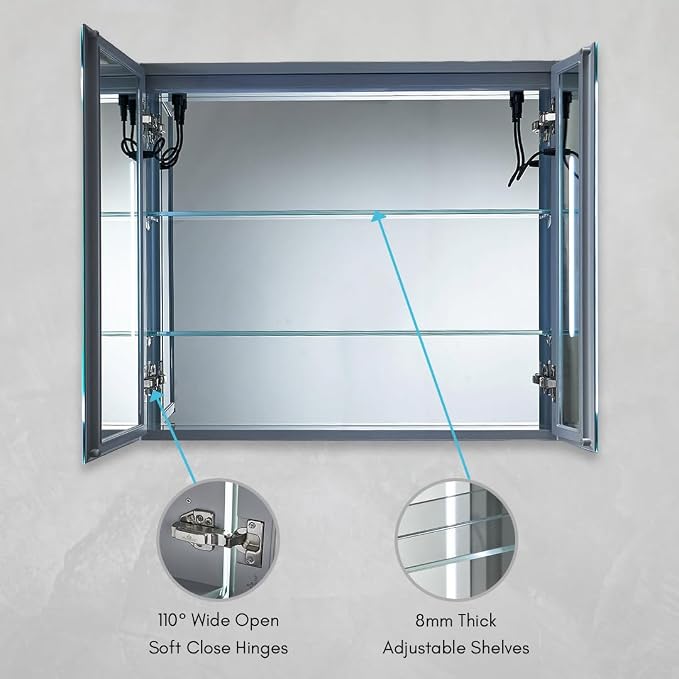 Blossom LED Medicine Cabinet Mirror - Image 5
