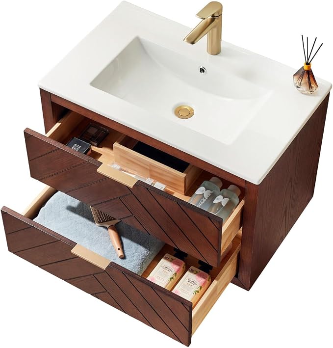 30 in. Wall Mounted Bathroom Vanity - Image 8