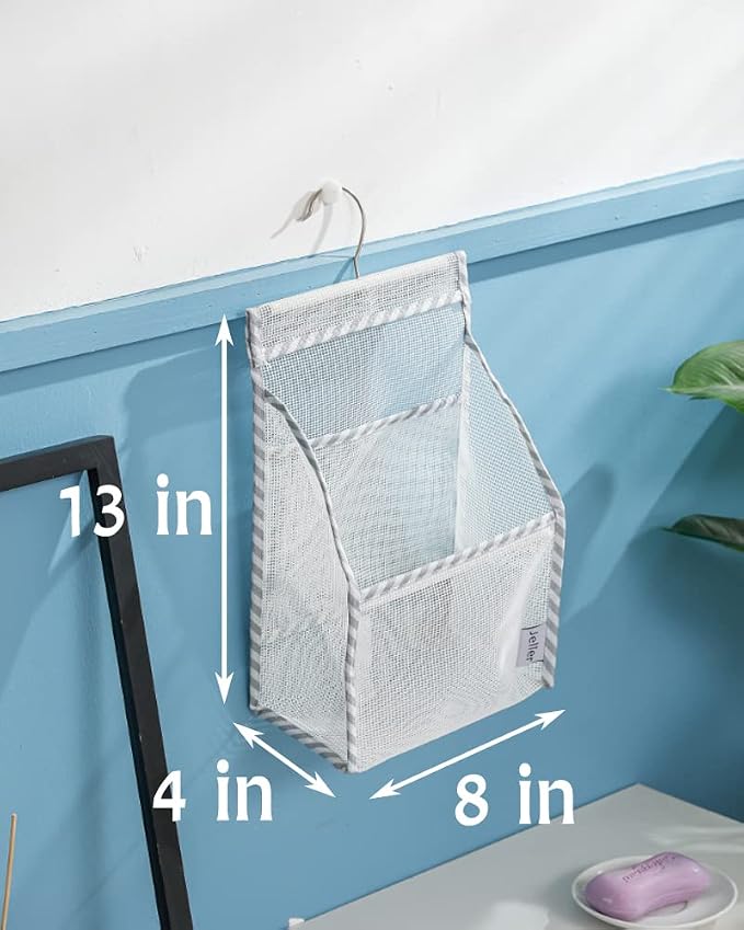 Jelier Hanging Mesh Shower Caddy, Bath Storage Basket Organizer - Image 2