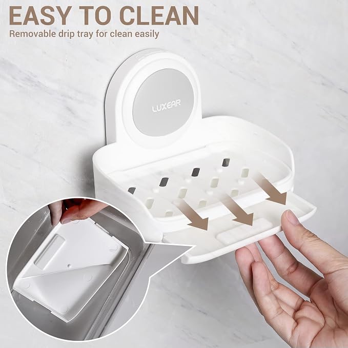 LUXEAR 4 Pack Shower Caddy Set - Image 6