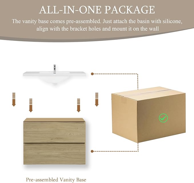 30 Inch Floating Bathroom Vanity - Image 5