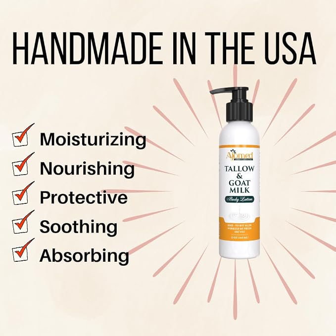 Tallow & Goat Milk Body Lotion for Sensitive Skin, Organic moisturizing Lotion - Image 4