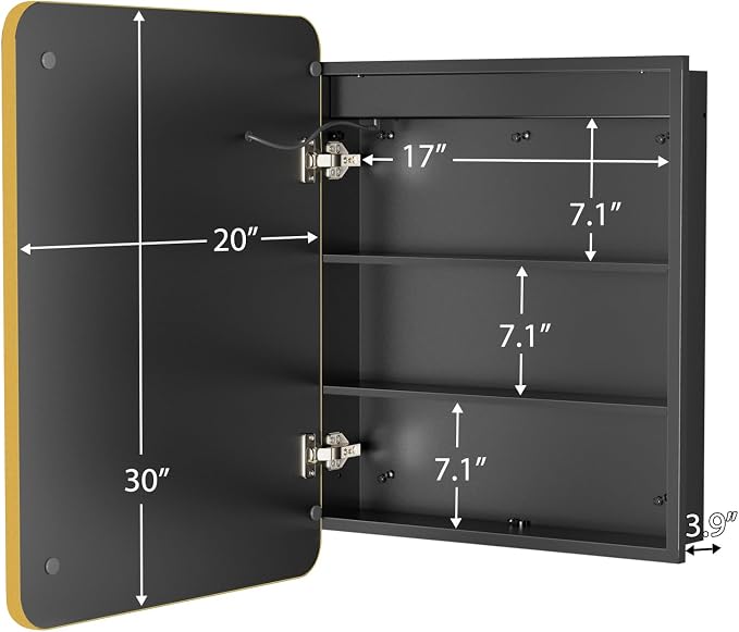 ROOMTEC Lighted Medicine Cabinet - Image 4