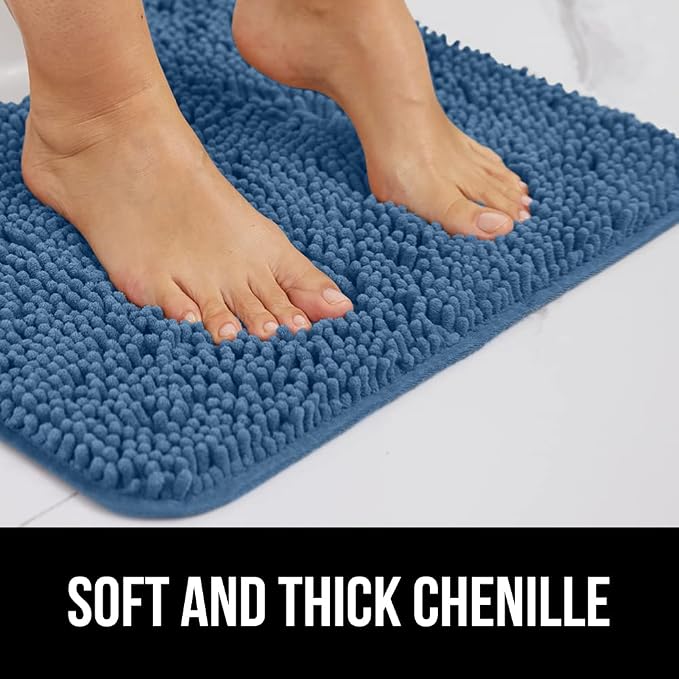 GORILLA GRIP Bathroom Rug Sets, Soft Chenille 2 Piece Area Rugs Set, Toilet - Image 4