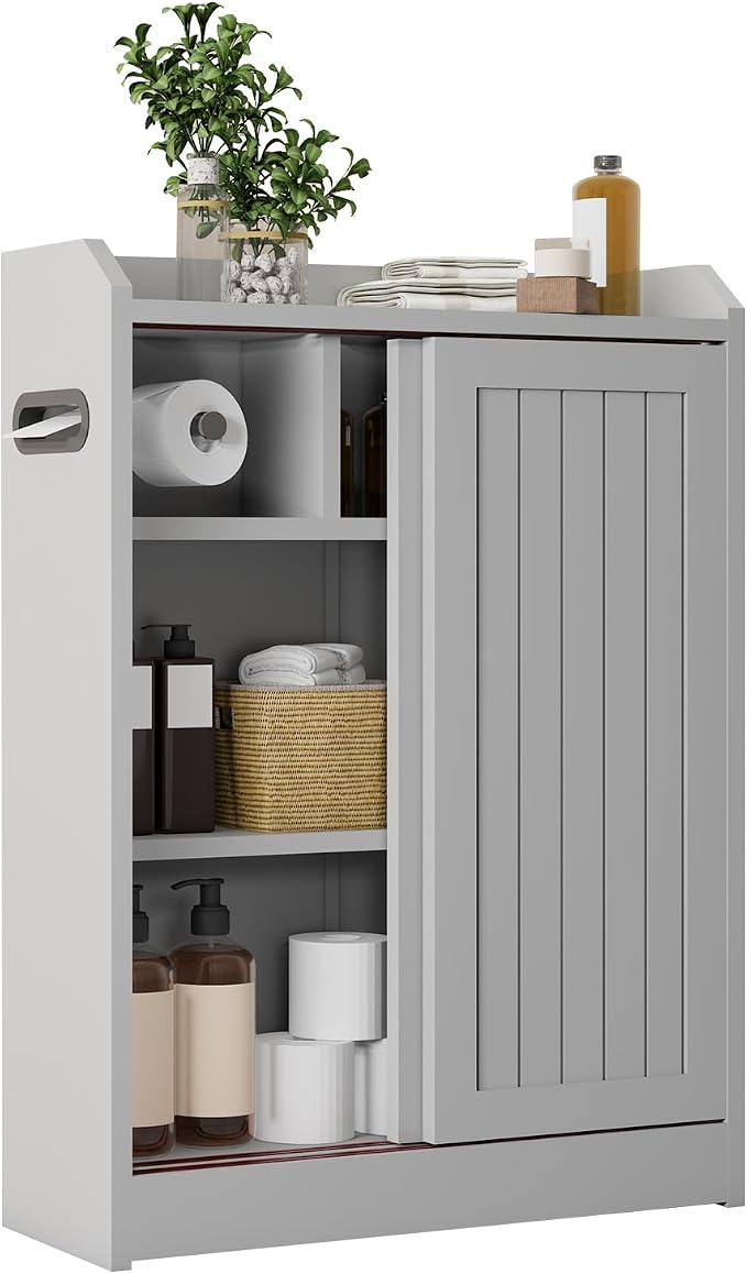 Small Bathroom Cabinet, Bathroom Storage Cabinet by Chyanmoo