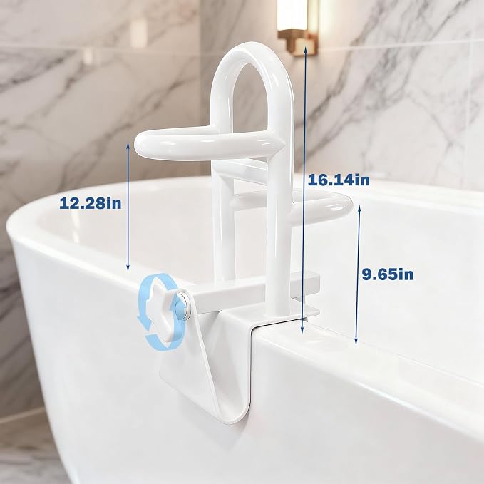 Adjustable Triple Grip Bathtub Grab Bars - Image 2