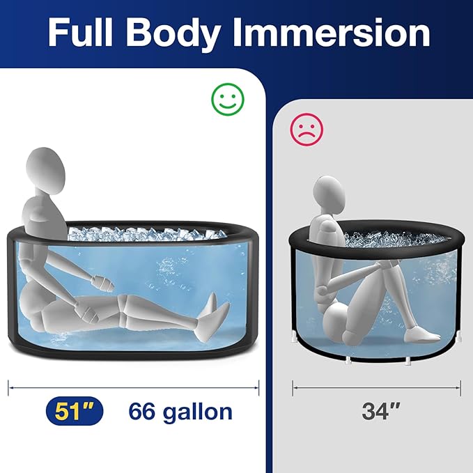 COSTWAY XL 129 Gal Oval Ice Bath Tub - Image 6
