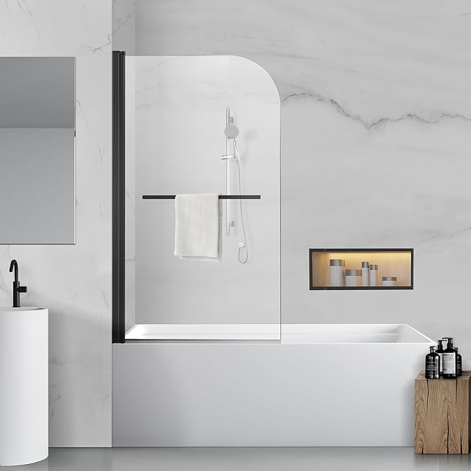 Tub Shower Door, Bathroom Shower Glass Door 34 * 58 Inch Frameless Bathtub by SHOWERBATHTUBDOORSDEVELOPER