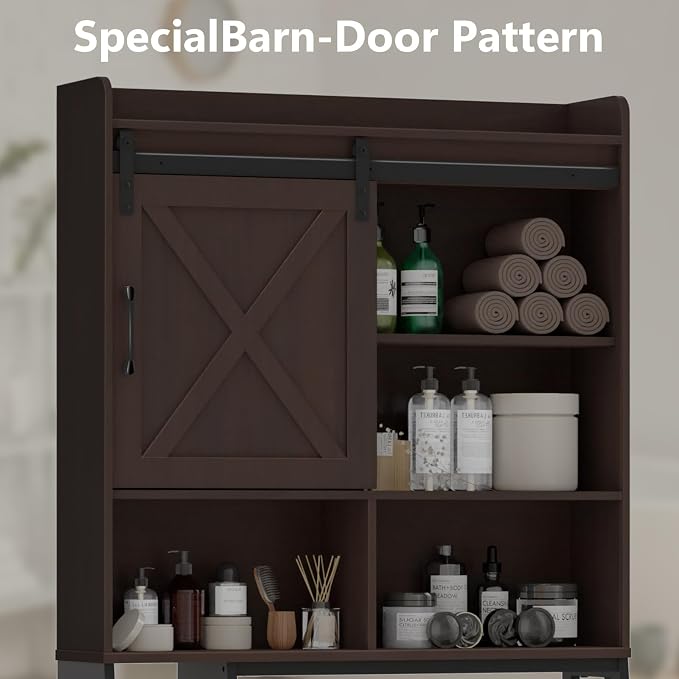 Over The Toilet Storage Cabinet, Farmhouse Storage Cabinet Over Toilet - Image 5