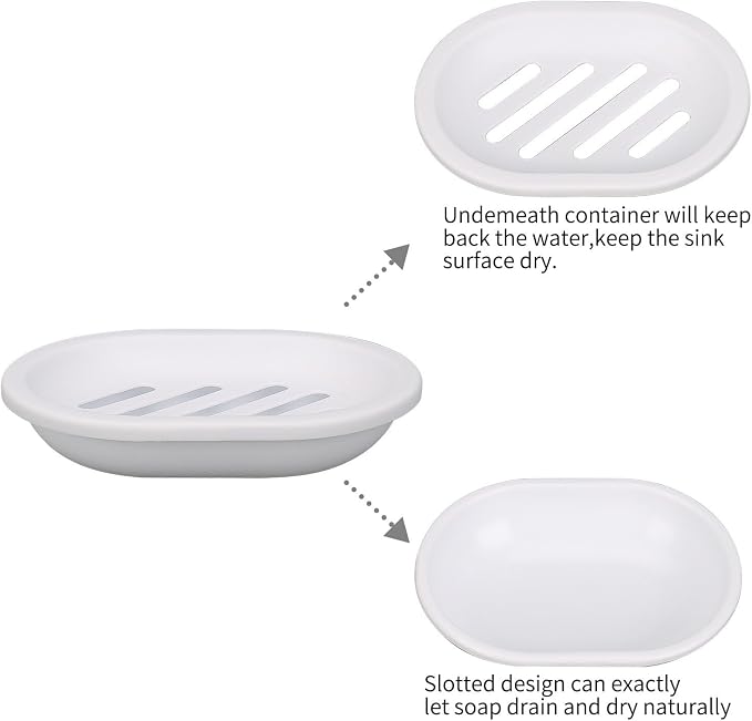 Topsky Soap Dish for Shower, Soap Bar Holder Shower - Image 4