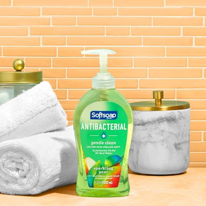Softsoap Antibacterial Liquid Hand Soap, Gentle Clean, Sparkling Pear Scent - Image 13