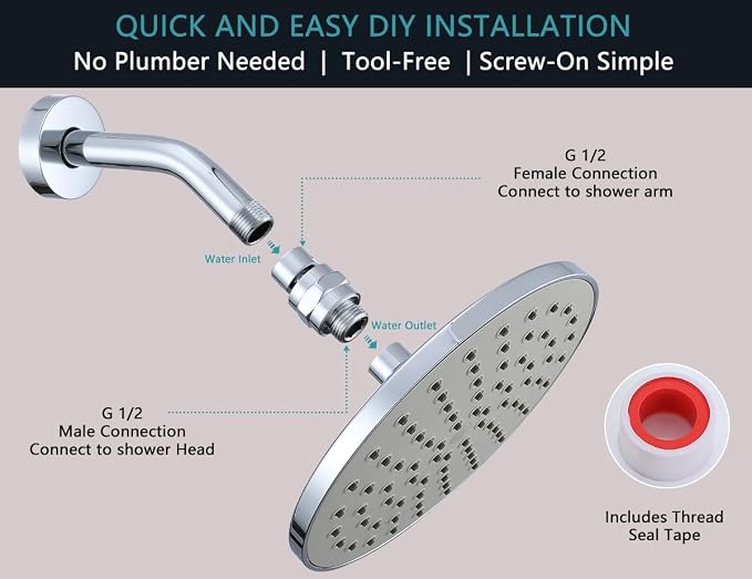 Shower Head Swivel Ball Adapter - Image 6