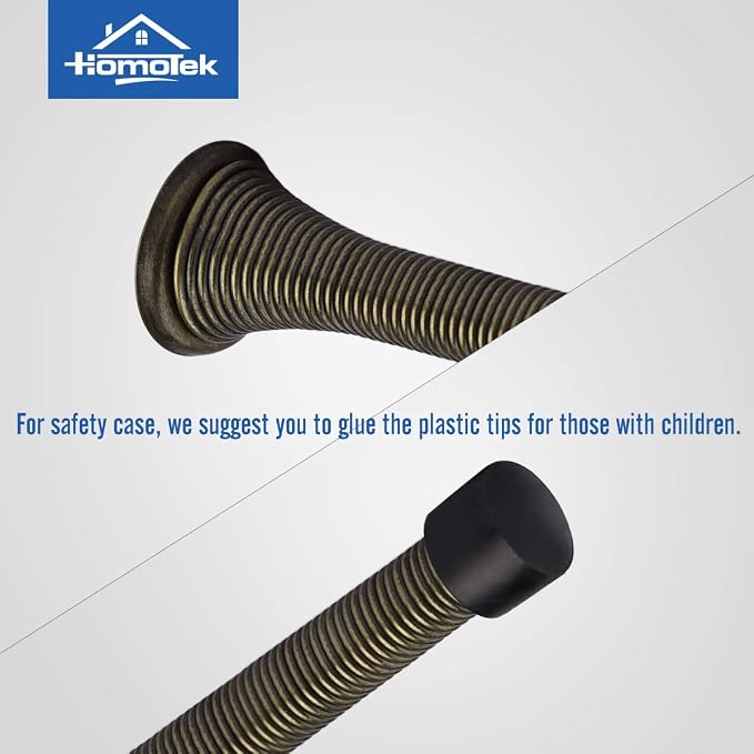 HOMOTEK 12 Pack Spring Door Stopper - Image 3