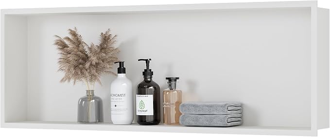 Neodrain 36X12 Inch Recessed Shower Niche, Bathroom Storage Organizer in Wall by Neodrain