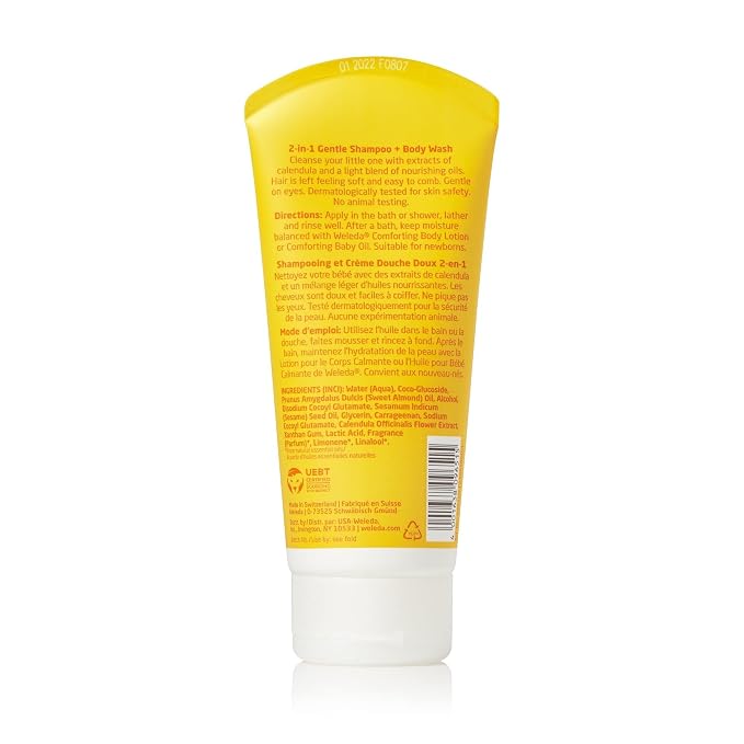 Weleda Baby Calendula 2-in-1 Shampoo, Body Wash, Comforting Lotion & Skin Food - Image 2