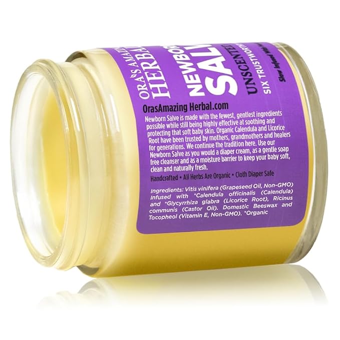 Ora's amazing Herbal, Newborn Salve, Diaper Rash Cream, Calendula Baby Balm - Image 5
