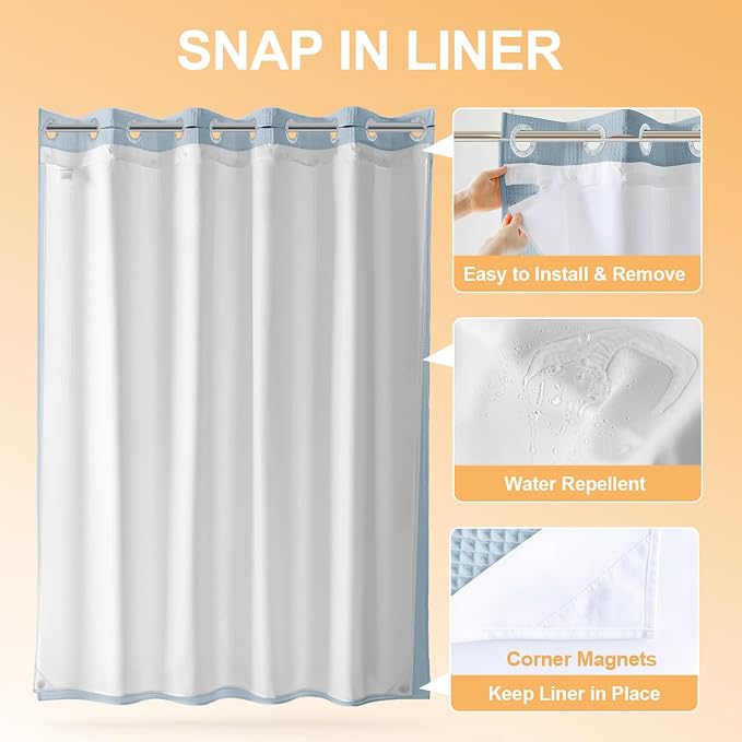 River Dream Cotton Blend Shower Curtain - Image 3