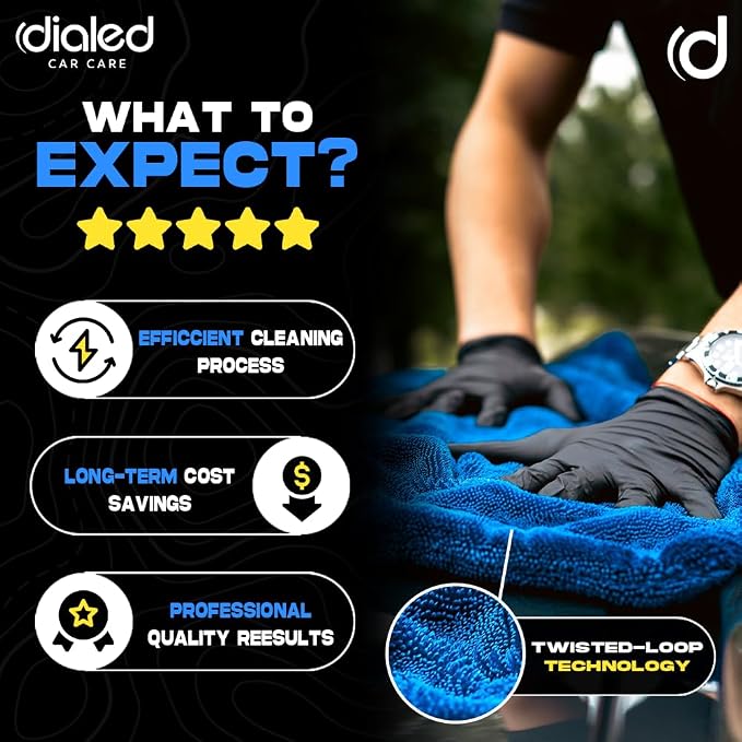 Dialed Drying Towel 1600 GSM, Premium 70/30 Blend Microfiber - Image 3