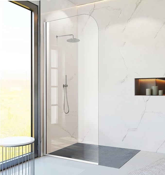 Glass Shower Panel, Simple Shower Door Panel by PHMUNY