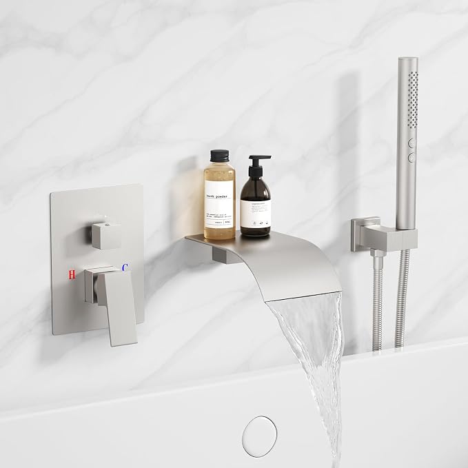 RUMOSE Wall Mount Bathtub Faucet Waterfall Tub Faucet by RUMOSE