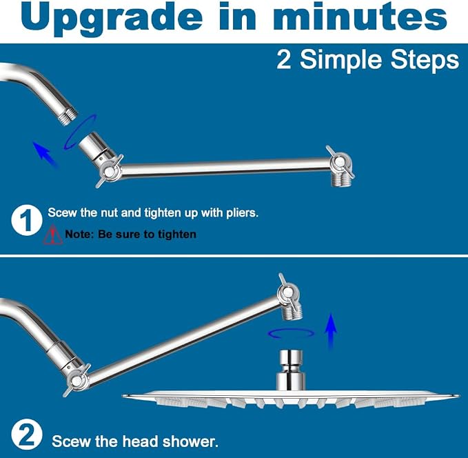POP SANITARYWARE 12 Inch Shower Head - Image 6
