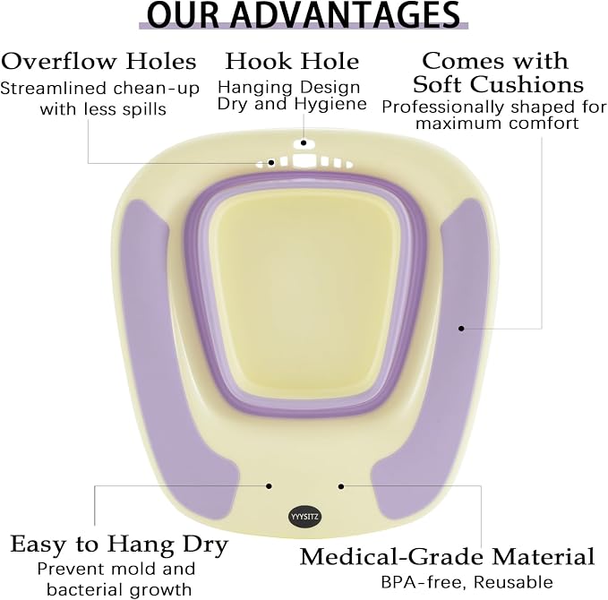 Sitz Bath, Sitz Bath for Postpartum Care, Sitz Bath for Hemorrhoids, Sitz Bath - Image 6