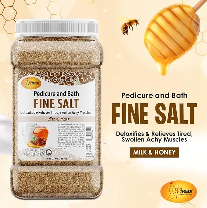 SPA REDI - Detox Foot Soak Pedicure and Bath Fine Salt, Milk and Honey - Image 2