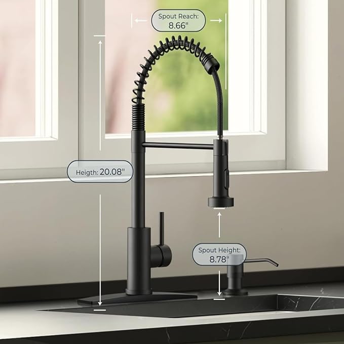 Smart Touch On Kitchen Faucet, 3 Modes Pull Down Sprayer, Sensor Activated - Image 9
