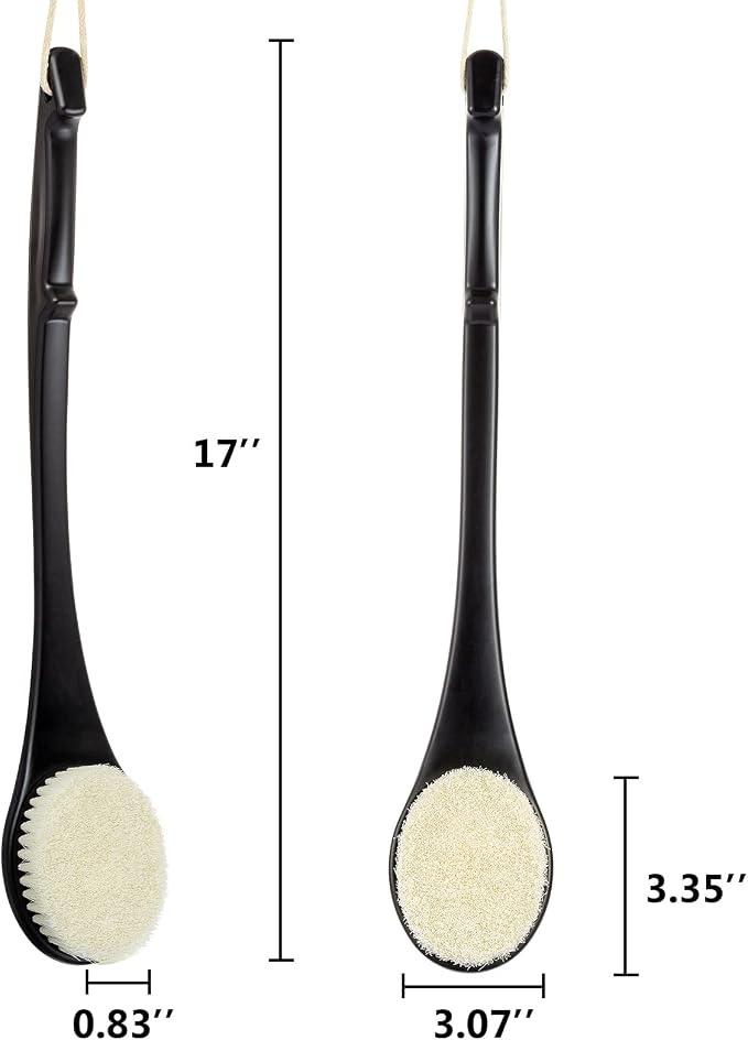 Body Back Scrubber – 17'' Long Handle Shower Brush, Durable Exfoliator - Image 5
