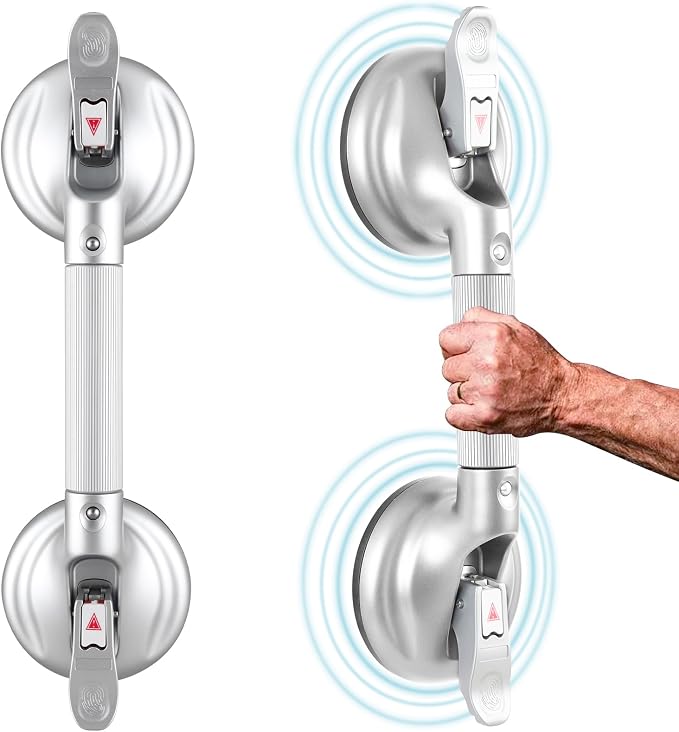 Shower Handle Upgraded 15 inch Grab Bar by DARENMEDICAL