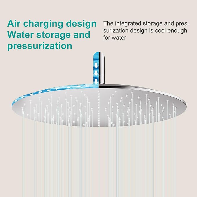 All Metal Rain Shower Head - Image 6