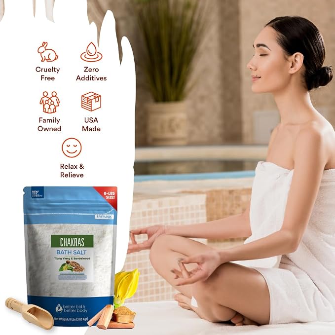 Chakras Bath Salt 128 Ounces Epsom Salt - Image 3