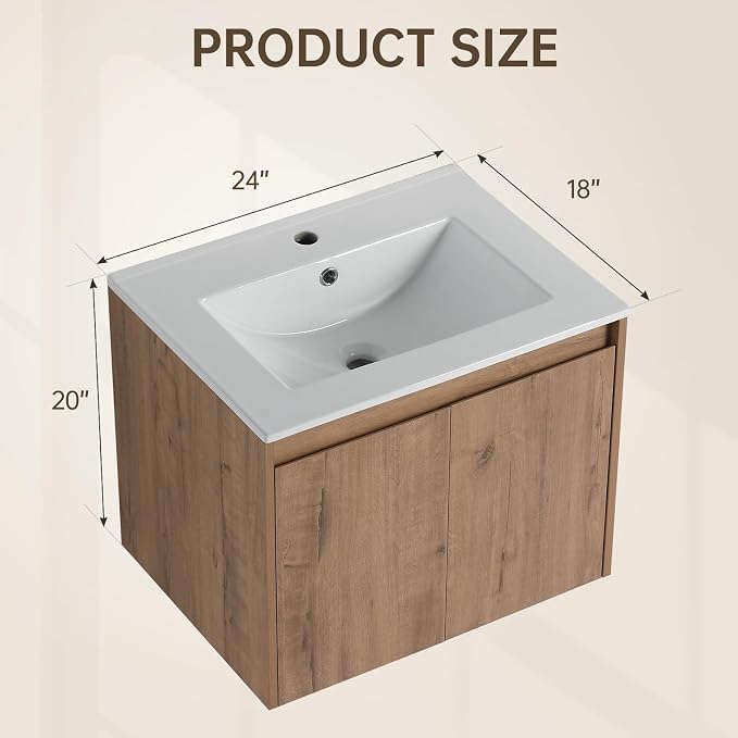 MORVANO 24" Bathroom Vanities Cabinet - Image 2