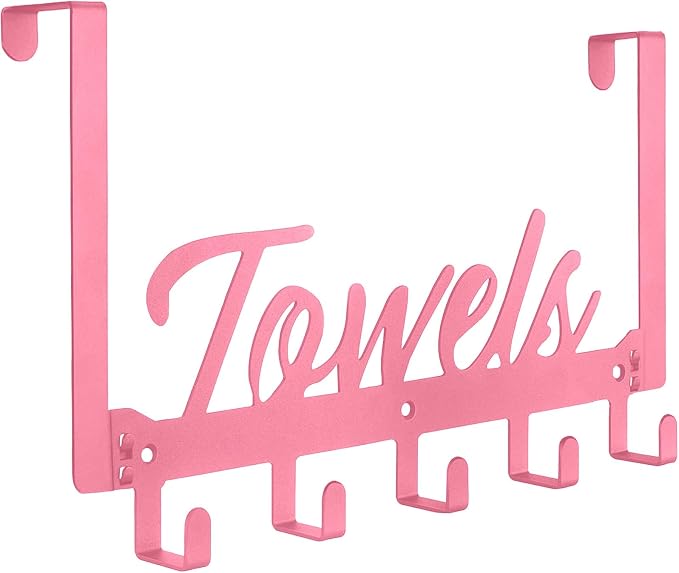 Over The Door Hooks, Towel Rack by Azmoncy