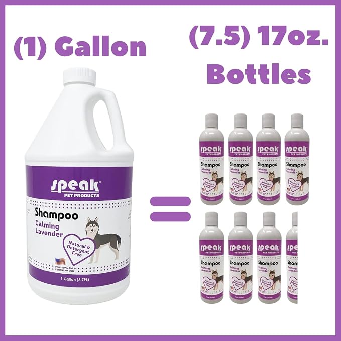 Natural Dog Shampoo, Calming Lavender, 1 Gallon - Image 4