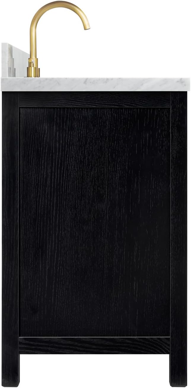 ARIEL Cambridge 55 Inch Single Rectangle Sink Bathroom Vanity - Image 5