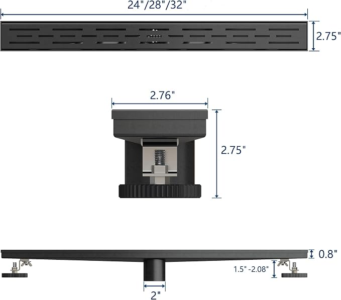 Neodrain 28 Inch Rectangular Linear Shower Drain - Image 6
