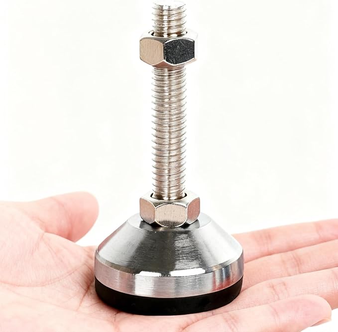 Heavy Duty Leveler Leg, Cabinet Leveling Feet, 2.36" Dia. Base, M12 Thread - Image 3