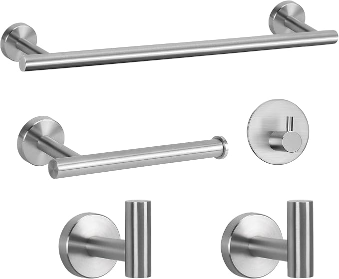 NearMoon Bathroom Hardware Set SUS 304 Thicken Stainless Steel-Towel Bar Set by NearMoon