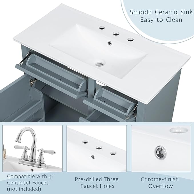 Linique 36" Bathroom Vanity - Image 5